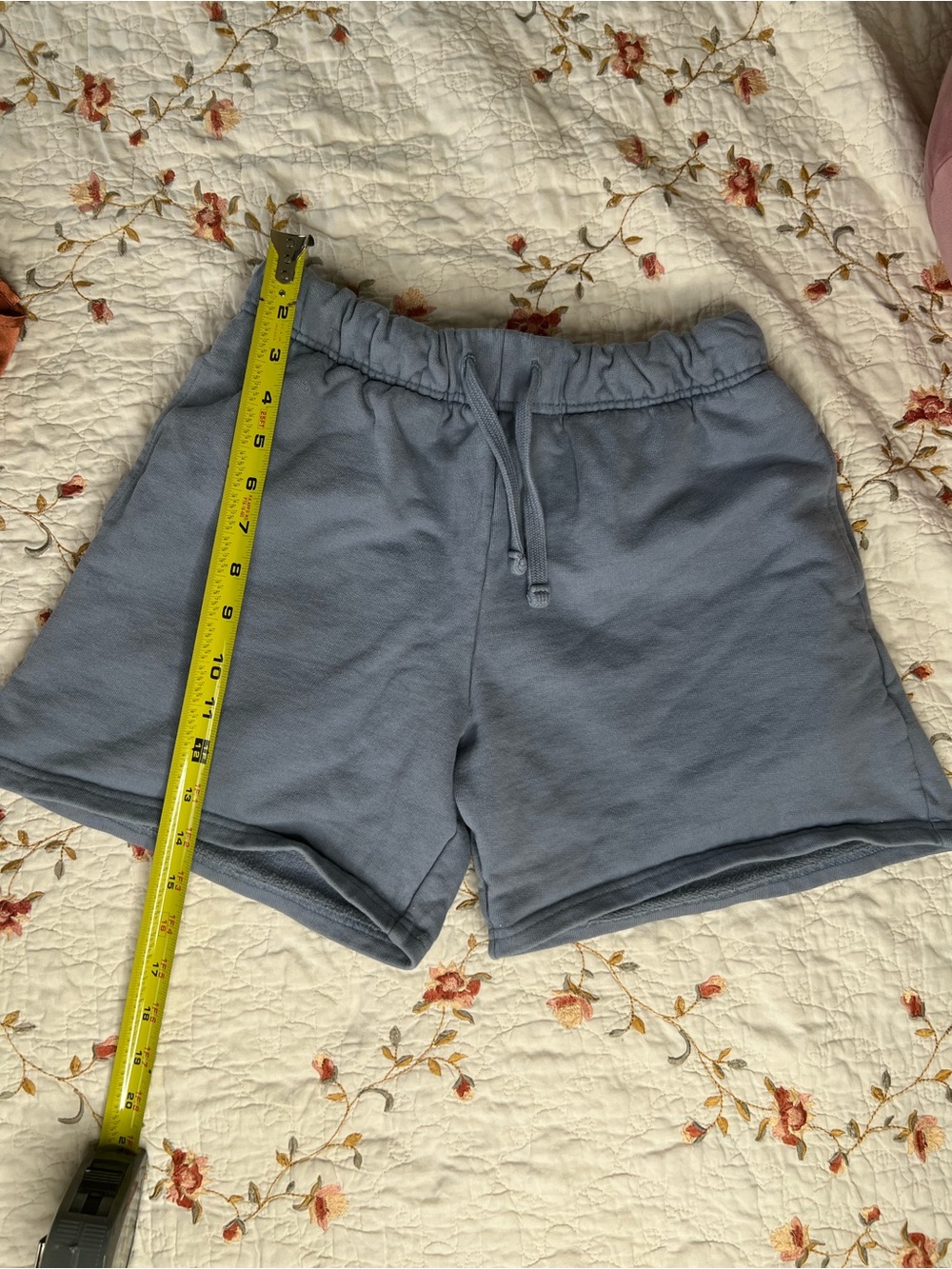 small sweat shorts light blue